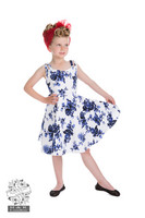 Blue Rosaceae Swing Dress (KIDS), lasten kellomekko