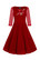Divine Velvet Swing Dress in Red (S-koko)
