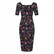 Dolores Midnight Floral Pencil Dress, kynämekko