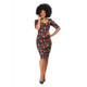 Dolores Midnight Floral Pencil Dress, kynämekko