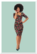 Dolores Midnight Floral Pencil Dress, kynämekko