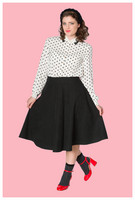 Sophicated Lady Swing Skirt,  musta swing-hame