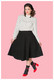 Sophicated Lady Swing Skirt,  musta swing-hame