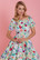 Darlene Green Floral Swing Dress, kellomekko