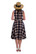 Sail Day Fit and Flare Dress, ruudullinen kellomekko