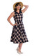 Sail Day Fit and Flare Dress, ruudullinen kellomekko