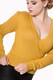 Basic Instinct Top, sinapin keltainen neule