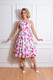 Penelope Floral Swing Dress, pinkki kellomekko