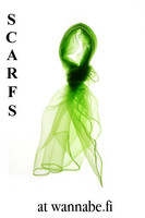 Chiffon scarf, lime