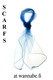 Chiffon scarf, pastel blu
