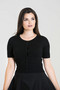 6586 HELL BUNNY WENDI CARDIGAN, BLK