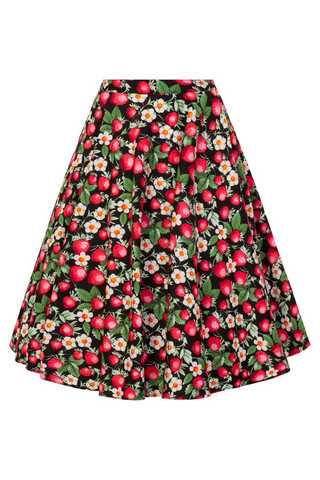 5482 HELL BUNNY STRAWBERRY SUNDAE 50´S SKIRT