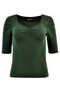 60155 HELL BUNNY PHILIPPA TOP, DARK GRN