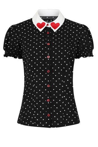 60026 HELL BUNNY ALLIE BLOUSE