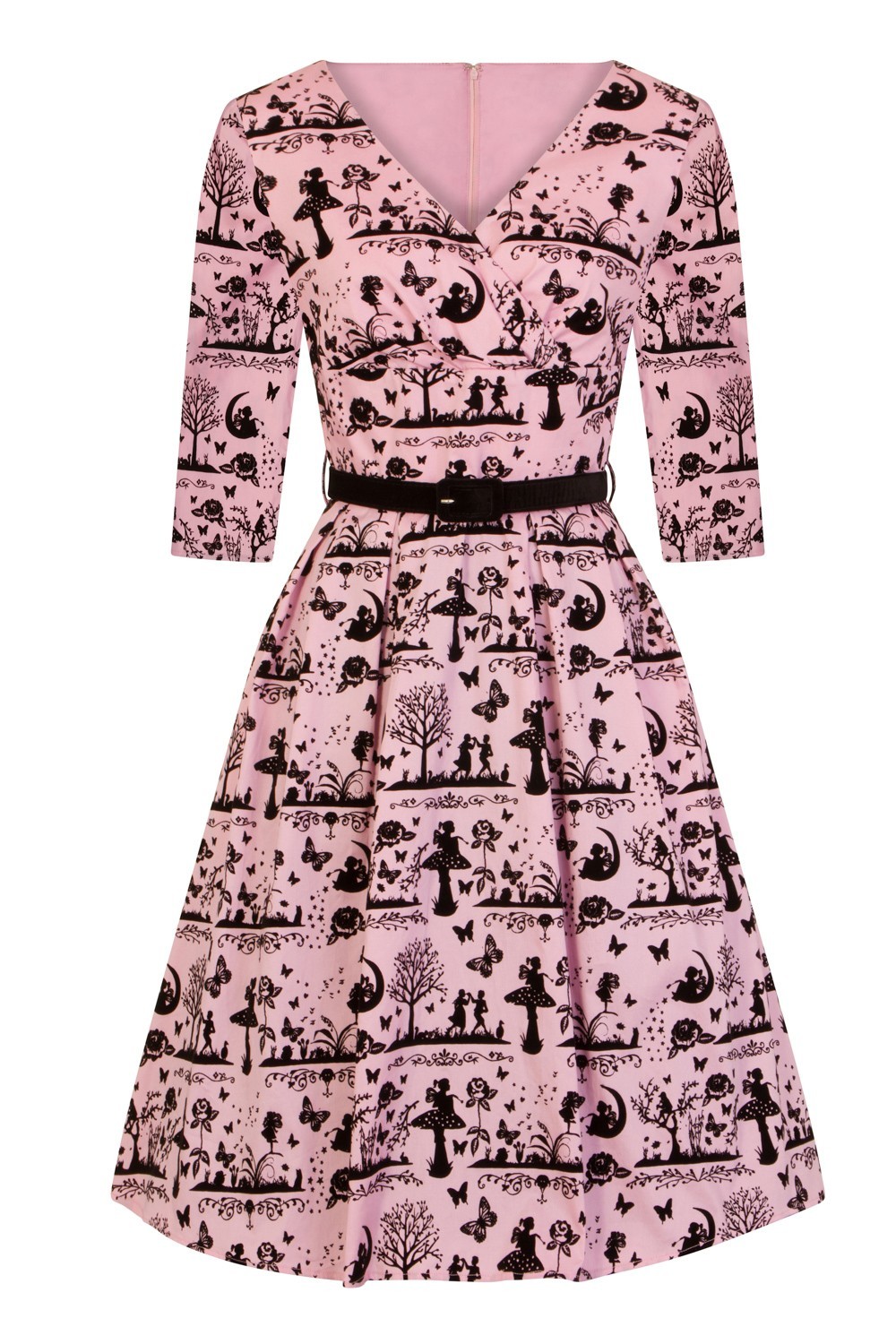 pink 50s dress