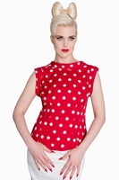 6406 DOTTY POLKA DOT TOP