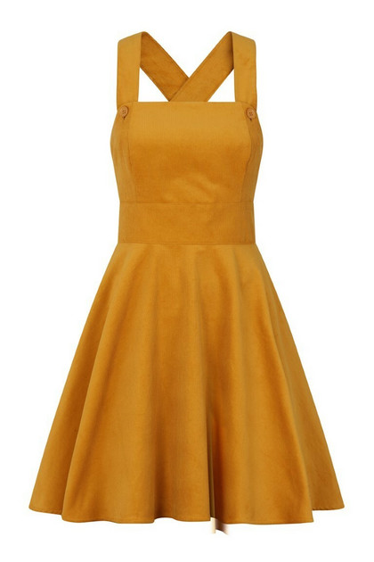 mustard pinafore