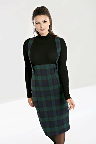 50083 HELL BUNNY ELELYN PINAFORE SKIRT
