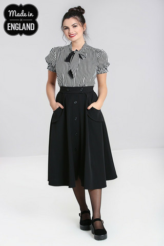50101 HELL BUNNY CARLIE SKIRT, BLK