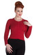 6349 HELL BUNNY PALOMA NEULETAKKI, PUNAINEN - VAIN XS KOKO