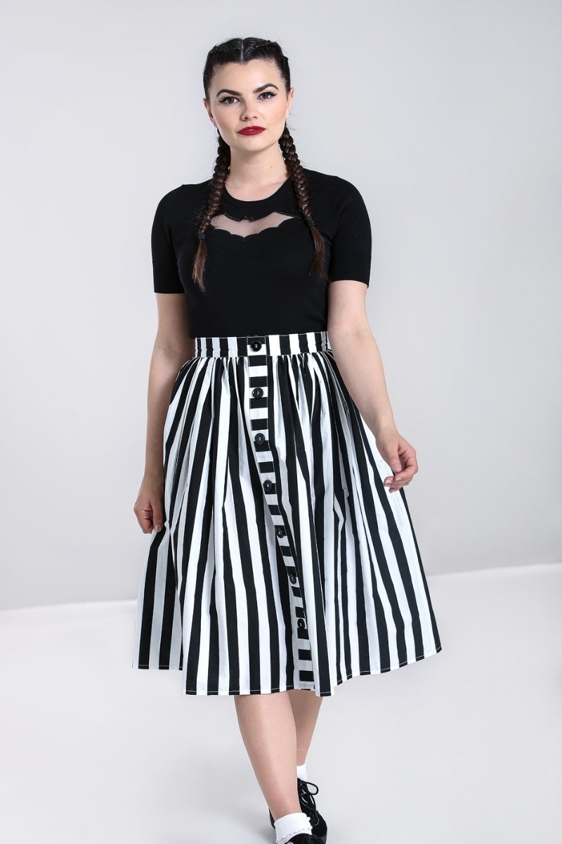 Black white 2024 50s skirt