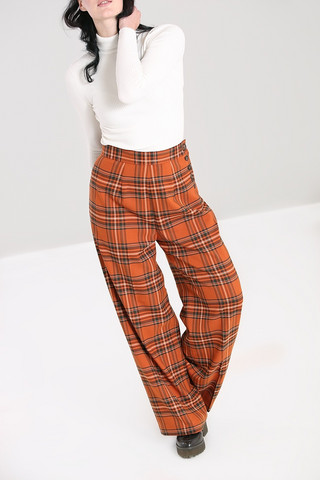50148 HELL BUNNY TAWNY TROUSERS