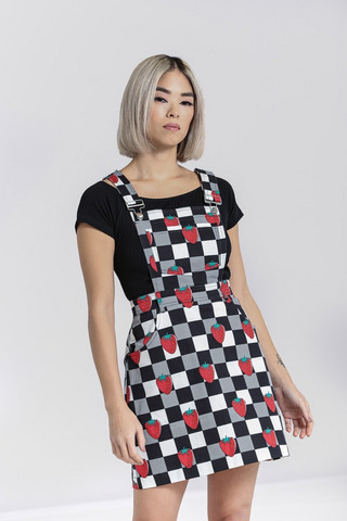 40262 HELL BUNNY GINBERRY pinafore dress