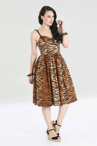 40050 HELL BUNNY TORA tiikerikuosinen 50´s mekko