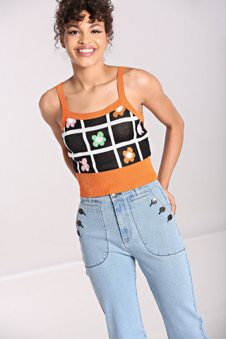 60215 HELL BUNNY OOPSIE DAISY TOP
