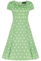 CLAUDIA Mint Green Polka Dot Dress