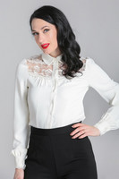 60273 HELL BUNNY LUCILLE BLOUSE