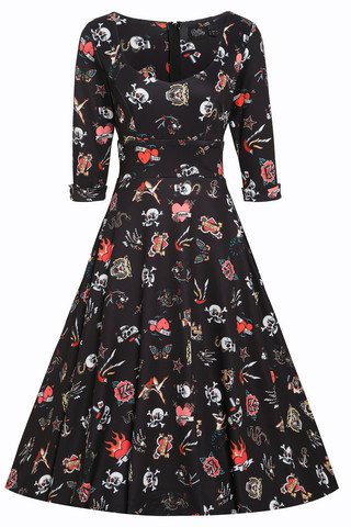 11457 DOLLY & DOTTY SCARLETTE tatuointikuosinen mekko