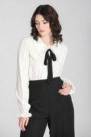 60277 HELL BUNNY PEYTON BLOUSE