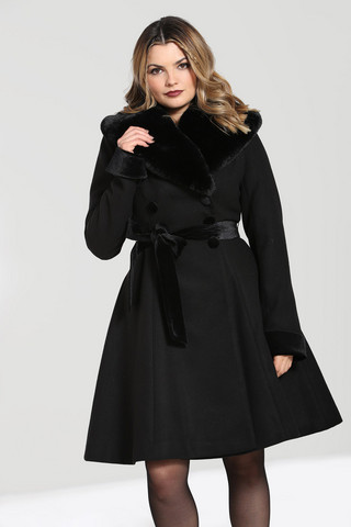 80022 HELL BUNNY SIMONE, black coat