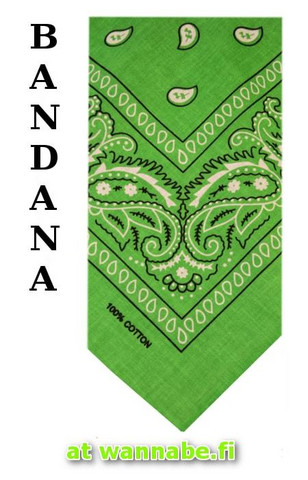 bandana, spring green