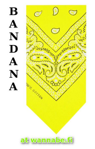 bandana, yellow