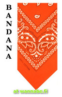 bandana, orange