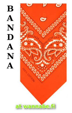 bandana, orange