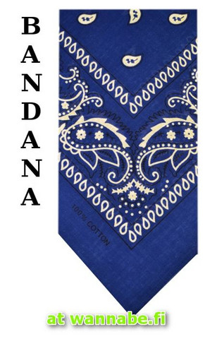 bandana, mirage blue