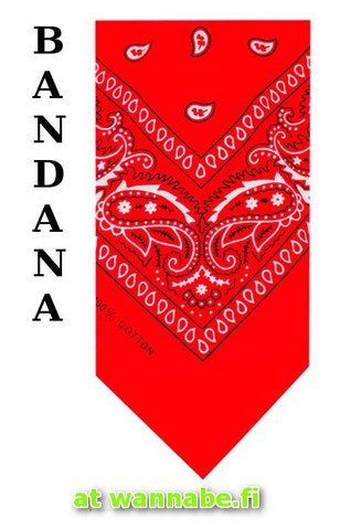 bandana, red