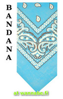 bandana, baby blue