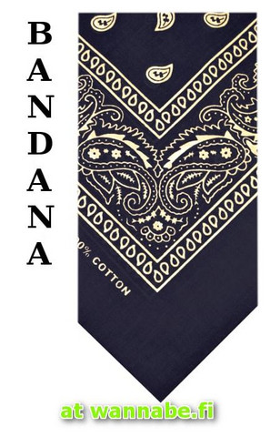bandana, navyblue