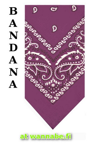 bandana, purple