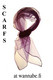 Chiffon scarf, plum