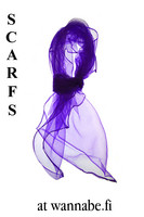 Chiffon scarf, royal blu