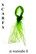 Chiffon scarf, lime