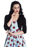 6630 HELL BUNNY MAGGIE BOLERO, BLACK