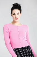 6349 HELL BUNNY PALOMA CARDIGAN, CANDY PINK
