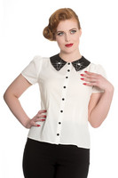 6560 HELL BUNNY MISS MUFFET BLOUSE