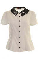 6560 HELL BUNNY MISS MUFFET BLOUSE